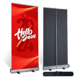RETRACTABLE BANNER AND STAND